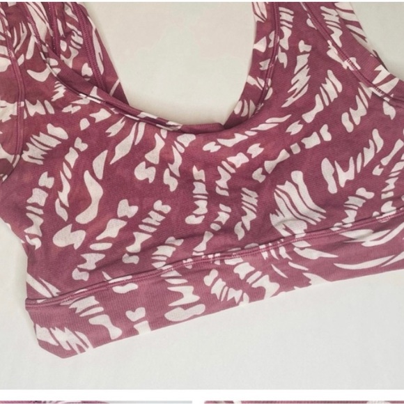 SKIMS Summer Mesh Scoop Neck Bralette Size Large Color Raspberry Swirl Nwt - Picture 5 of 5